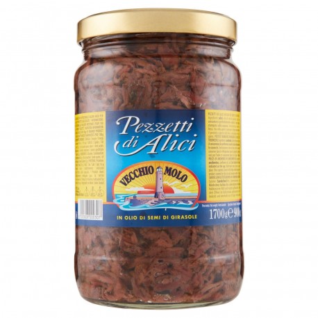 ALICI FILETTI FLOTT PEZZETTI O/S VASO VETRO KG.1,7