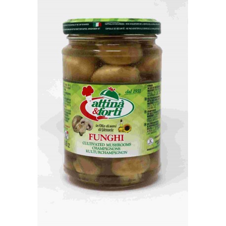 FUNGHI ATTINA' CHAMPIGNON INTERI OLIO VASO ML.314