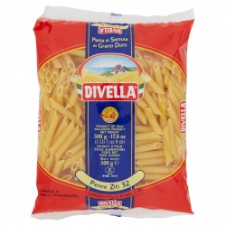 PASTA DIVELLA SECCA PENNE ZITI LISCE N.32 GR.500