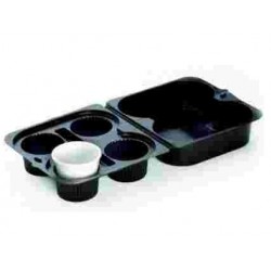 PORTA CAFFE'IN PLASTICA 4POSTI PZ. 45