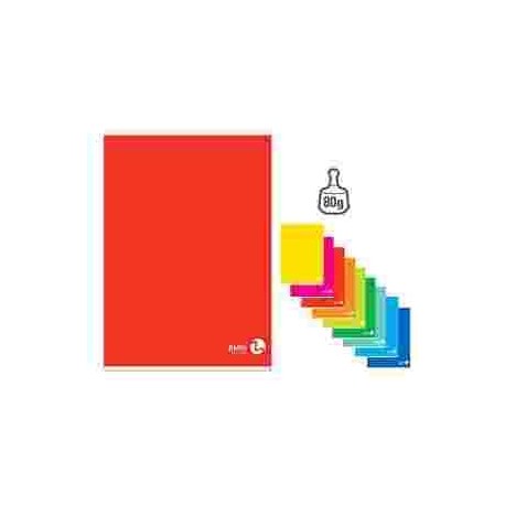 QUADERNO MAXI COL.ASS.GR.80 QUADRI 5MM/Q C/M ELEM