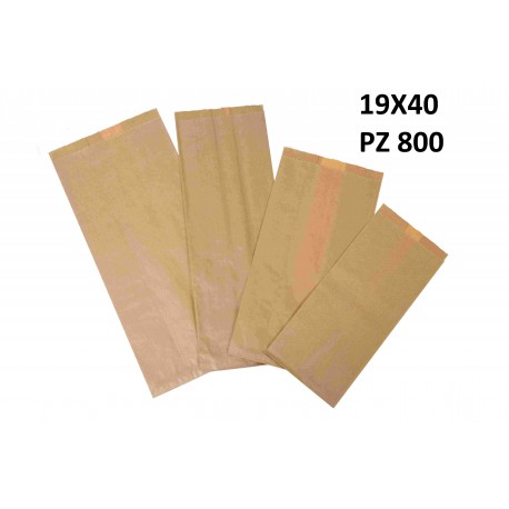 SACCHETTI CARTA AVANA MILLERIGHE 19X40 PZ.800