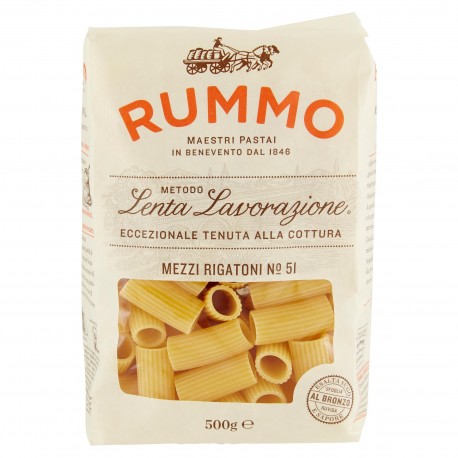 PASTA RUMMO SECCA MEZZI RIGATONI N.51 GR.500