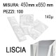 BUSTE X SOTTOVUOTO MY140 450X650 LISCE PZ.100