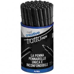 CANCELLERIA PENNA TRATTO PENNARELLO NERO AST.PZ.50