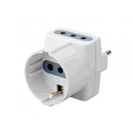 ELET.ADATTATORE MULTIPRESA CON 3 C/SHUKO SPINA 16A