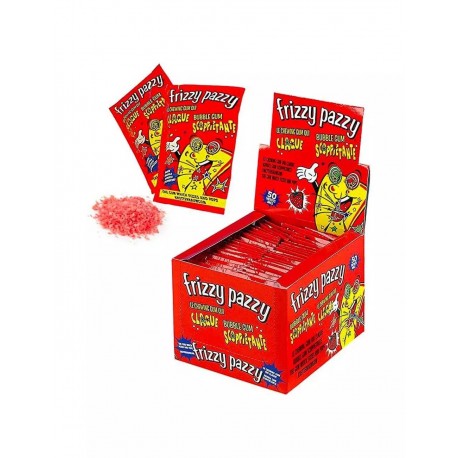 CARAM.CHEWING GUM BUBBLE FRIZZY PAZZY FRAGOLA PZ50