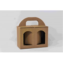 SCATOLA PORTAVASETTI 2/P GRANDI F.17X8X12 MARRONE
