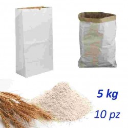 SACCHETTI CARTA FARINA PER KG.5 F.TO 20X44 PZ.400