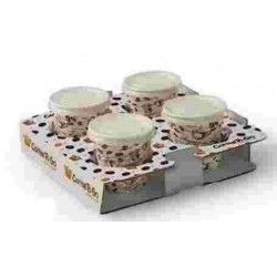 PORTA CAFFE' CARTONCINO 2+2 PZ.25