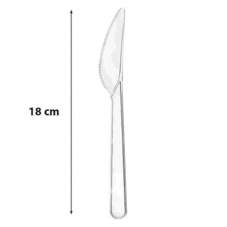 POSATE PL. COLTELLI COMPACT DOPLA TRASPARENT.PZ.20