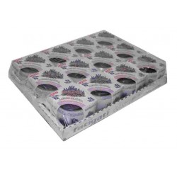 CANDELA VASETTO VETRO C/CANDELA LAV.SELVATICA