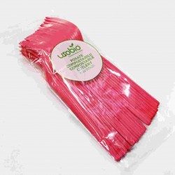POSATE PL.FORCHETTA ROSSO LEAN BIO COMPOSTAB.PZ.20