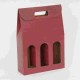 SCATOLA PORTABOTT.ROSSA FINESTR. 3P F.TO 27X9X38