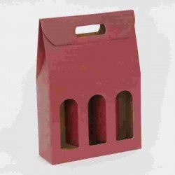 SCATOLA PORTABOTT.ROSSA FINESTR. 3P F.TO 27X9X38