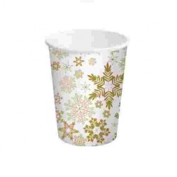 BICCHIERI DOPLA IN CARTA GOLD ICE ML.240 PZ. 10