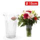 VASO PLASTIC FORTE PORTAFIORI DALIA TRASP.DIAM.15