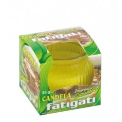 CANDELA VASETTO VETRO C/CANDELA CITRONELLA FATIGAT