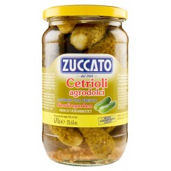 CETRIOLI IN AGRODOLCE VASO ZUCCATO GR.670