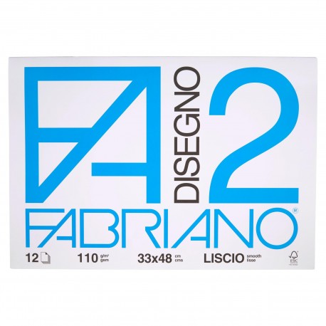 CANCELLERIA BLOCCO DISEGNO F2 33X48 LISCIO FABRIAN