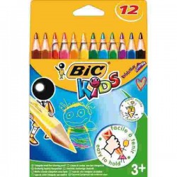 CANCELLERIA PASTELLI BIC EVOLUTION 12 COLORI