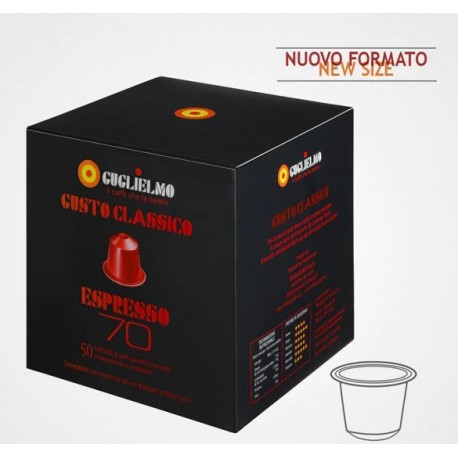 CAPSULE CAFFE C/NESPRESSO GUGLIELMO ROSSO PZ.50