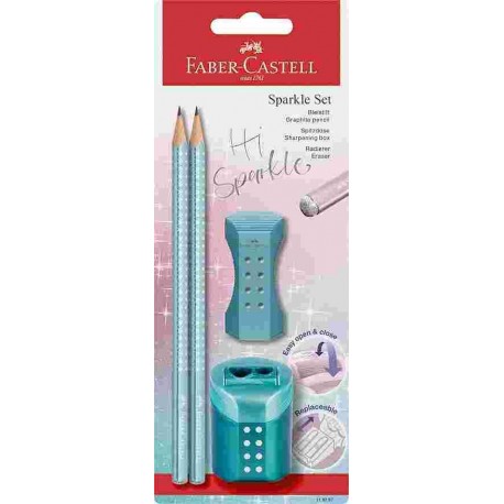 CANCELLERIA SET MATITA+GOMMA+TEMPERINO 2PZ