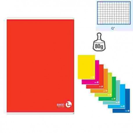 QUADERNO MAXI ANIMAL GR.80 QUADRI 5MM/Q C/MAR ELEM