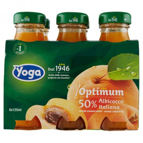 SUCCHI YOGA BOTT.OPTIMUM ALBICOCCA ML.125 PZ.6
