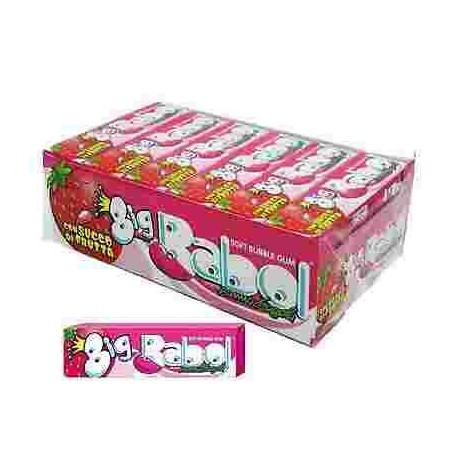 CARAM.CHEWING GUM BIG BABOL FRAGOLA E PANNA