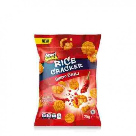 SNACK BAR RICE CRACKERS APERISNACK GR.25