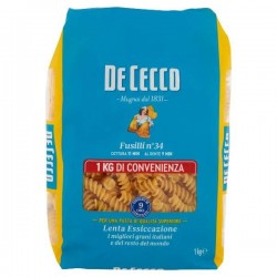 PASTA DE CECCO SECCA FUSILLI N.34 KG.1