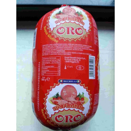 MORTADELLA ORO GR.900 S/POLIF.AGG.(BECHELLI) *