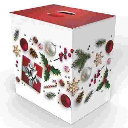 NAT/LE SCATOLA BIANCO NATALE F.TO 33X24X35