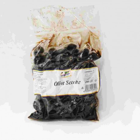 OLIVE IL MEGLIO NERE SECCHE AL FORNO BUSTA.GR.500