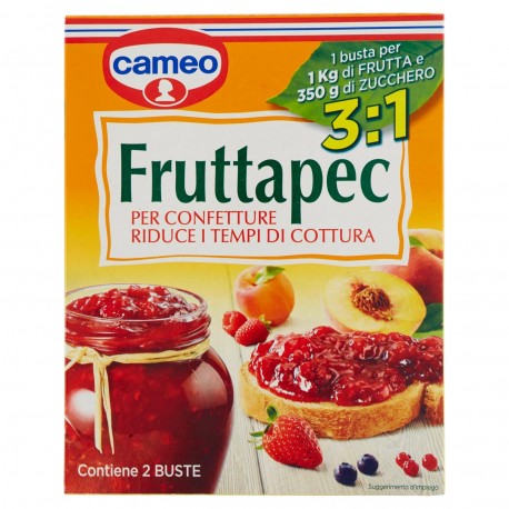 PREPARATO CONFETTURE CAMEO FRUTTAPEC 3:1 GR.50X2