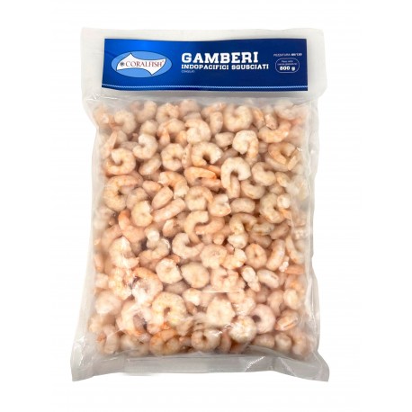 SURGELATI GAMBERI SGUSCIATI 80/120 GR800 PANAPESCA