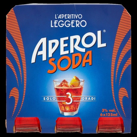 APEROL SODA VETRO ML125X6