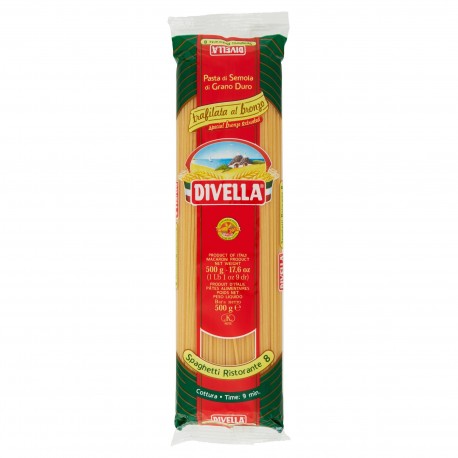 PASTA DIVELLA SECCA.F.SP.R/BRON.SPAGHETTI RIS.G500