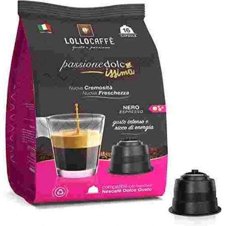 CAPSULE CAFFE C/DOLCE G. LOLLO SACC.NERO PZ.16