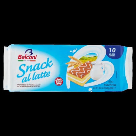 MERENDE BALCONI SNACK AL LATTE GR.280 PZ.10