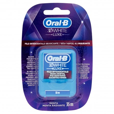 FILO INTERDENTALE ORAL-B 3D WHITE LUXE MT.35
