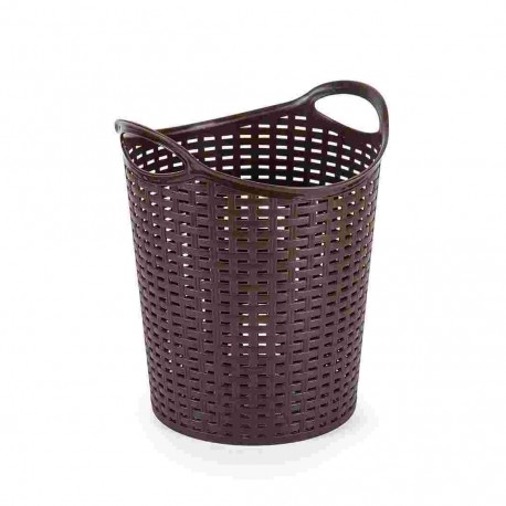 PUL.CESTA P/BIANCHERIA RATTAN 53X36 MARRONE LT35