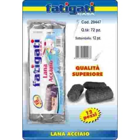 PULIZIA PAGLIETTA FATIGATI ACCIAIO INOX PZ.12
