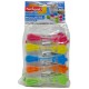 PULIZIA MOLLETTE PLASTICA GOMMATE COLORATE PZ.10