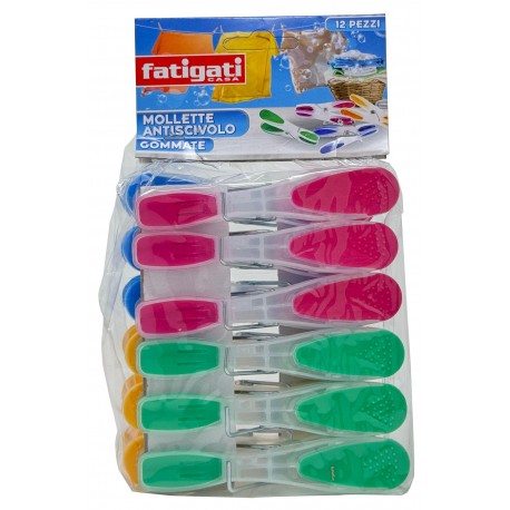 PULIZIA MOLLETTE ANTISCIVOLO GOMMATE COLOR. PZ.12