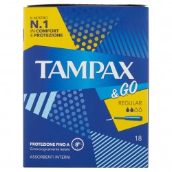 ASSORB.TAMPAX & GO REGULAR PZ.18