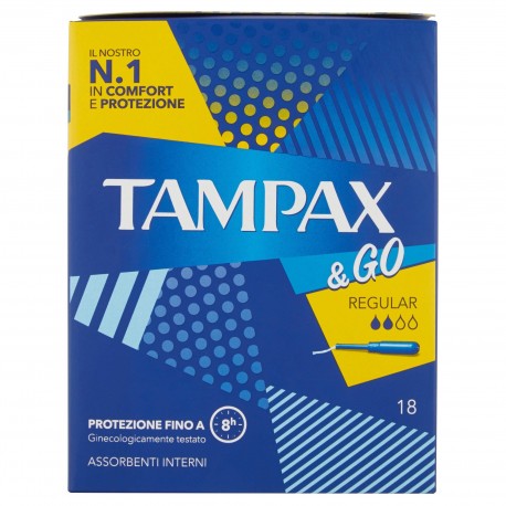 ASSORB.TAMPAX & GO REGULAR PZ.18