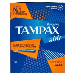 ASSORB.TAMPAX & GO SUPER PLUS PZ.18