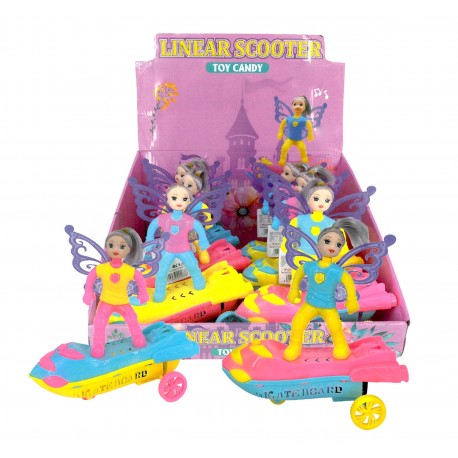 CARAM.BAMBOLA SU SKATE C/LUCE E MOVIM. GR.5 PZ.12